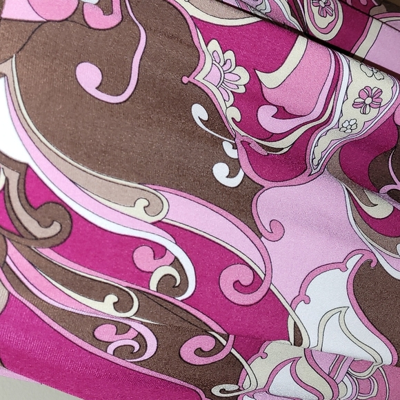 💕Rabbit Rabbit Rabbit Pink/Brown Paisley Dress - Size 12💕 - Picture 5 of 10